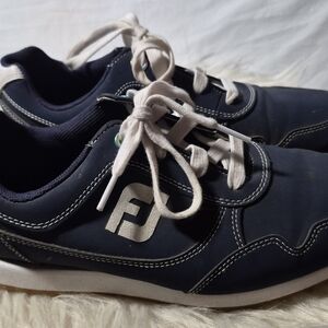 FootJoy Navy and White Womens Golf Shoes 8.5